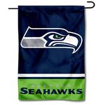 Seattle Seahawks Double Sided Garden Flag