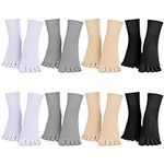 8 Pairs Womens Toe Socks Soft Breat