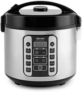 Aroma Housewares ARC-1020SB Aroma Rice Cooker & Food Steamer, 20-Cup, Silver