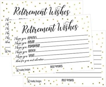 25 Retirement Party Advice Well Wish Card For Men or Women Retired Supplies and Decorations, Happy Retiree Celebration Gift Bucket List Wish Jar, Funny Personalized Officially Retired Centerpiece Set