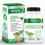 Renew Actives Moringa Leaf Supplement - Antioxidant-Rich Moringa Oleifera Capsules - Promotes Good Health & Wellness - Easy to Swallow - 120 Capsules