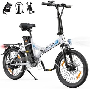 VARUN E Bike, 20 Zoll E-Bike Klapprad mit 48V 624 Wh Akku, Max 100 KM, Ebike Damen Herren mit 250W Motor, 25KM/H, 7-Gang, Elektrofahrrad City Ebike für Pendler und Camping, EU-Konformes, Weiß