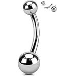 OUFER Titanium Belly Button Rings, 
