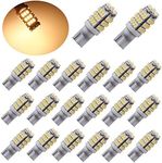 PESIC 20x T10 921 192 Wedge RV Trailer 42-SMD Super Bright 3500K Warm White LED Interior Backup Reverse Replacement Light Bulbs