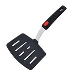 P-Plus International Pancake Spatula Silicone Turner for Nonstick Cookware. Flexible Extra Wide Spatula for Pancake, Egg and Omelette. Large Pancake Flipper. Heat Resistant for Kitchen ((Q) Pack of 1)