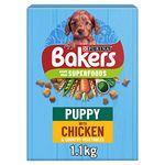 BAKERS Puppy Chicken with Vegetables Dry Dog Food 1.1kg, (Pack of 5)