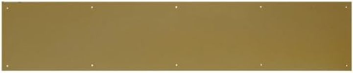 Hardware Essentials Group Hardware Essentials Aluminum Non-Magnetic, Screw-In, Door Kick Plate 6" x 30" Bright Brass Finish, (​​852738)