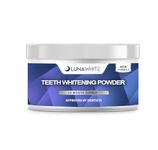 LUNAWHITE Premium Teeth Whitening Powder - 12 Month Supply - Removes Tea, Coffee, Wine, Smoking & Natural Stain Remover - Safe for Enamel - Non Harmful Ingredients - Dentist Approved