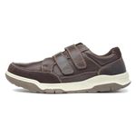 Hush Puppies Men's Fabian Double Strap Sneaker, Brown, 11 UK