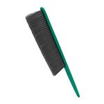 JSCARLIFE Deep Cleaning Soft Bristle Brush Dust Hand Broom for Couch, Counter Duster Bed Sheets Debris Cleaning Brush Cleaning, Brush Furniture with Long Handle (Green)