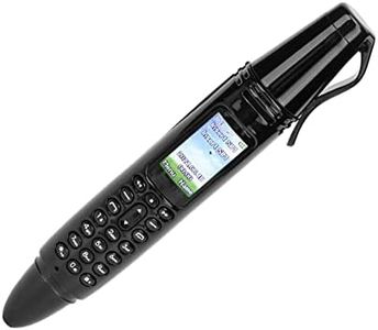 Mini Teléfono Móvil con Bolígrafo, Mini Reflector Móvil AK007 con Pantalla Pequeña de 0,96 Pulgadas, Marcador Bluetooth, Compatible con Tarjeta gsm Dual SIM MAX 32G TF con Linterna