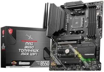 MSI MAG B550 Tomahawk MAX WiFi Gaming Motherboard (AMD Ryzen 5000 Series, AM4, DDR4, PCIe 4.0, SATA 6Gb/s, M.2, USB 3.2 Gen 2, HDMI/DP, Wi-Fi 6E, Bluetooth 5.2, 2.5Gbps LAN, ATX)
