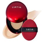 TIRTIR Mask Fit Red Cushion Foundation | Full coverage, Weightless, Skin fit, Satin Glow Finish, Korean Makeup, beauty, Tattoo cover up, Buildable (#23N Sand, 18g)