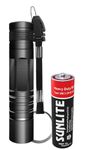 Magicwand Aluminum All Aluminium Body Water & Shock Proof Led Mini Pocket Outdoor Torch (Black)