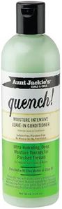 Aunt Jackie's Quench, Moisture Intensive Leave-in Conditioner, Ultra-Hydrating, Deep Moisture Therapy for Parched Hair, 12 Ounce Bottle