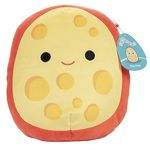 Squishmallows Original 10-Inch Mannon The Gouda Cheese - Official Jazwares Plush Collectible Soft & Squishy Cheese Stuffed Animal Toy - Add to Your Squad - Gift for Kids, Girls & Boys