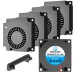 WINSINN 40mm Blower Fan 12V, 3D Printer Micro 12 Volt Fans Blower 4010 Hydraulic Bearing, with Air Guide Parts, 40mmx10mm 2PIN (Pack of 5Pcs)