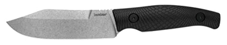 Kershaw Camp 5 Fixed Blade Knife, 4.75 Inch Blade, Full Tang (1083), Black