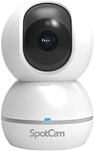 SpotCam Eva 2 Wireless Home Security Camera, 1080p FHD, Indoor, Night Vision, Two-Way Talk, Motion & Sound Alert, PTZ Pan/Tilt, Automatic Human Tracking, with Free Fulltime Cloud Recording