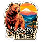 Gatlinburg Sticker Tennessee Souvenir Weatherproof Decal Vinyl Small Waterproof for Water Bottle Mug Passport Book Scrapbook Notebook Laptop Tumbler Skateboard Computer Phone Size 4" Funny Gift