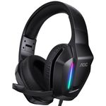 Gaming Headset for Ps4,Ps5, Noise Cancelling Gaming Headphones with Mic,Stereo Sound Headset for Nintendo Switch/3DS Xbox Series X/S, Switch, Laptop, Mac, Phone, Black