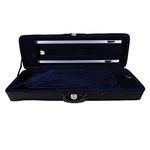 4/4 Full Size Violin Case, Professional Oblong Violin Hard Case with Built-in Hygrometer, Black