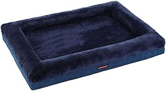 Paws & Claws 103x76cm Winston Orthopaedic Foam Walled Pet/Dog Bed Large Navy