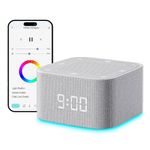 LeCoirrax Sound Machine Alarm Clock for Baby Adult, 32 Soothing Sounds White Noise Machine, Night Lights Bluetooth Speaker, APP Control Noise Machine with Dimmable Clock for Kids Teens