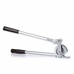 Flexzion Manual Aluminum Tubing Bender - 1/2 Inch OD Tube and Pipe Bender for HVAC Refrigeration, Aluminum, Brass, and Soft Copper Pipe Bender Tool with Wide Hook Grip up to 180-Degree Bending