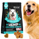 Bieyoc Calming Dog Treats, Dog Calming Treats, Natural Ingredients Calming Chews for Dogs Helps with Dog Anxiety, Separation, Barking, Stress Relief, Thunderstorms, Travel