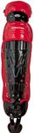 Rawlings Sporting Goods Catchers Adult Velo Series Leg Guards, 16.5", Black/Scarlet