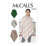 McCall's Patterns McCall's Women's Long Poncho Shawl Sewing, Sizes XS-M Patterns