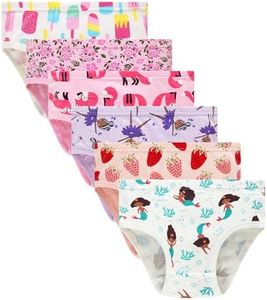Winging Day Little Girls Assorted Prints Panties Size 4 (6-Pack)