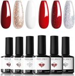 Modelones Gel Nail Polish, 6 Colors