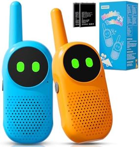 NXGKET Walkie Talkie for Kids, 2 Pack Walkie Talkies Rechargeable with Built-in Li-Ion Battery, Toys Gifts for 3 4 5 6 7 Year Old Boys Girls, Sensory Toy for Autism, Camping Accessory
