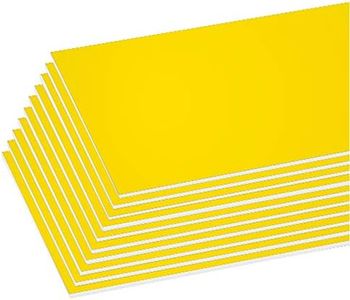 BAZIC Products Foam Board 20" X 30" Yellow, Colored Foam Boards 3/16 Inch Thickness, Presentation Signboards School Craft Project Framing Display, 25-Pack