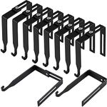 8 Pcs Adjustable Cubicle Hangers Universal Partition Hanger Set Metal Cubicle Hooks Door Hanger, Adjusted to Fit Panels with 1 3/8 Inch to 3 1/2 Inch Thickness for Office Whiteboard (Black)