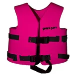 TRC Recreation Super Soft Child Size Small Life Jacket USCG Approved Vinyl Coated Foam Swim Vest for Kids Swimming Pool and Beach Gear, Flamingo Pink