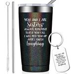 BIRGILT Sister Gifts from Sister - Sister in Law Gifts - Funny Mothers Day Sister Birthday Gifts for Sister, Little Sister, Big Sister, Little Girls, Women - 20oz Sister Tumbler with Keychain