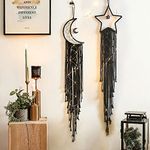 Black star moon dream catcher