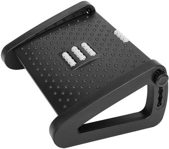 Belle Vous Under Desk Foot Rest - Adjustable Height Ergonomic Footrest with Massage Texture & Roller - Non-Slip Foot Stool for Home, Office, Gaming, Work and Pressure/Pain Relief