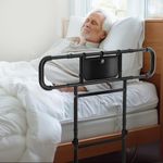 FORTEMOTUS Bed Rails for Elderly Adults Safety - Adjustable Heights& Extendable Bed Side Rail, Foldable Bed Assist Bar, Heavy Duty for Senior, Fits King, Queen, Full, Twin for 12~16'' Mattress