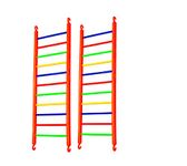 TAIYO PLUSS DISCOVERY® Birds Toys/Colourful Ladder/Small Size/Size (L- 10.5cm X W-1.2cm X H-32cm) / Pack of 2