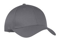 Port & Company Unisex-Adult SiX-Panel Twill Cap (CP80) -Charcoal -OSFA