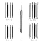 Watch Band Pins Tool Kit, 22mm Heavy Duty Watch Spring Bars with Spring Bar Removal Tool