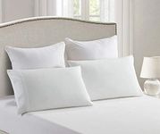 Home Beyond & HB design - 2-Pack Pillowcase Set, Soft Brushed Microfiber Bed Pillow Covers - Wrinkle, Fade and Stain Resistant - Queen Size (20 x 30-Inch), White