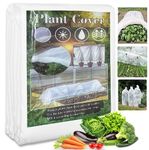 OAHAO Plant Covers Freeze Protection, Frost Cloth Blanket Floating Row Cover Garden Fabric for Winter Outdoor Plants Vegetables,Summer Overheat Prevention and Insects Barrier (2 * 10M)