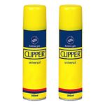 ONE 2 x Clipper Gas Refill 300ml refillable lighter fluid Long Lasting Safe Fuel Portable Canster Perfect for BBQ, Candle, Camping, Gas, Kitchen & Outdoor Cooking Lighter