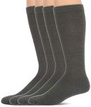 Jefferies Socks mens Women's Unisex Military Merino Wool Tactical Over the Calf Boot Socks 4 Pack, Foliage Green, 10-13