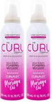 The Curl Company Hold and Body Foaming Mousse (200 ml) - Defines Curls and Waves, Eliminates Frizz and Smoothes Unruly Flyways; Professionally Formulated with Curplex and Nourishing Moringa Oil